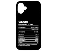 Genki Valeur Nutritive Nom Drôle Coque pour iPhone 16 Plus