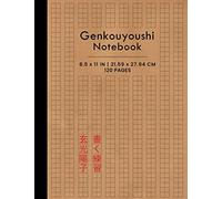 Genkouyoushi Notebook: Japanese Character Writing Practice - Large Japanese Kanji Practice Book