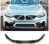 GENMAIBIGAO Lèvre De Pare-Chocs Avant pour BMW 3 Series 4 Series M3 M4 F80 F82 F83 2015-2020,Corps Pelles Garde Spoiler Splitter Becquets Avant Ensemble Kit,A/Carbon Fiber