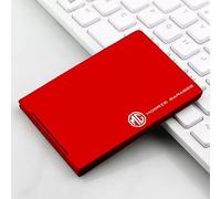 genmaimeifumu 1 Pièce Porte Papiers Voiture pour MG Pilot 2020-, Etui Permis Conduire Aspect Rangement Cartes Accessoire Voyage Automobile,Red