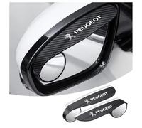 genmaimeifumu 2 Pièces Déflecteur de Pluie pour Peugeot 208 E-208 2008 E-2008 2020-2023 2024, Visière de Rétroviseur Accessoires Extérieurs Anti-éblouissement Garde-Boue Miroir