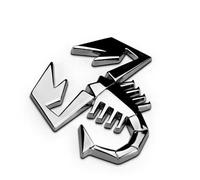 genmaimeifumu Autocollant EmblèMe Logo Voiture pour FI-at Punto Panda 500 Abarth Tipo, Voiture Décoration Métal Lot D'Autocollants Étiquetage Stickers Style Accessoires Décoratifs,Silver