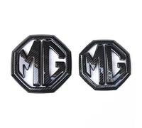genmaimeifumu Autocollant EmblèMe Logo Voiture pour MG ZS 2017-2025, Voiture Décoration Lot D'autocollants Étiquetage Stickers Style Accessoires Décoratifs,Carbon Fiber Pattern