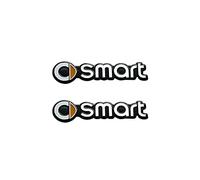 genmaimeifumu Autocollant EmblèMe Logo Voiture pour Smart #1 AB 2023, Voiture Décoration Métal Lot D'autocollants Étiquetage Stickers Style Accessoires Décoratifs