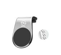 genmaimeifumu Support Telephone Voiture Bouche D'aération pour Opel Zafira Life S 2019-2020, Magnétique Porte Smartphones Auto Aimanté 360° Rotation Support Réglable,Silver