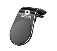 genmaimeifumu Support Telephone Voiture Bouche D'aération pour Smart EQ Fortwo 2019 2020 2021 2022 2023 2024 2025, Magnétique Porte Smartphones Auto Aimanté 360° Rotation Support Réglable,Black