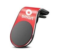 genmaimeifumu Support Telephone Voiture Bouche D'aération pour Smart EQ fortwo Cabrio (A453) 2018-2019, Magnétique Porte Smartphones Auto Aimanté 360° Rotation Support Réglable,Red