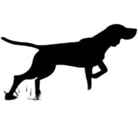 GENMIP 2pcs Sticker De Voiture en Vinyle Drôle pour Chiens De Chasse Auto Auto Auto Auto Autocolt