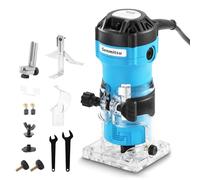 Genmitsu Défonceuse à paume 1 HP, outil à bois compact 30 000 tr/min avec base fixe, avec pince ¼ ", parfait pour le travail du bois CNC et les projets de bricolage