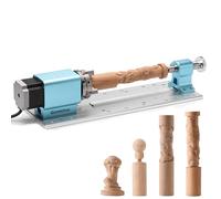 Genmitsu Module rotatif pour la défonceuse PROVer XL 4030 V1/P6050 Plus avec moteur pas à pas planétaire NEMA23, mandrin à 4 mâchoires, réducteur de vitesse 10:1, longueur 15-275mm, diamètre 2-67mm