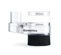 Genmitsu Sabot anti-poussière CNC pour machines CNC, moteur de broche/routeur compact avec un diamètre net de 65 mm/69 mm, adaptateur de tuyau diamètre extérieur 38 mm, transparent DS69