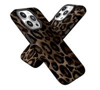 Genmoral Compatible avec iPhone 15 Pro Max 6,7", coque de protection antichoc en TPU pour femmes et filles, jolie coque de téléphone guépard