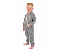 Gennadi Hoppe Combinaison Relaxpiece pour enfant - Survêtement pour fille et garçon, gris clair, 9-10 ans