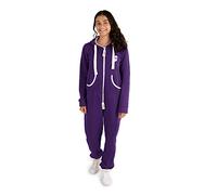 Gennadi Hoppe Combinaison Relaxpiece pour enfant - Survêtement pour fille et garçon, Violet, 9-10 ans
