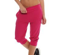 Gennadi Hoppe - Pantalon Capri pour Femmes, Pantalon d'entraînement 3/4, Pink (Purpur), 3XL