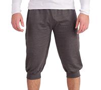 Gennadi Hoppe Pantalon de jogging 3/4 pour homme - Bermuda - Short Capri, gris foncé, M
