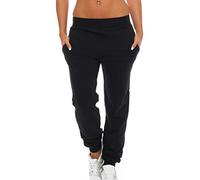 Gennadi Hoppe Pantalon de jogging pour femmes Pantalon d'entraînement confortable pour le sport et les loisirs, Noir (Black), S