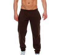 Gennadi Hoppe Pantalon de jogging pour homme - Doux, chaud, doux et régulateur de l'humidité - Pour plus de confort et de style au quotidien, idéal pour le sport et les loisirs, Marron (Brown), M