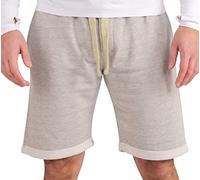 Gennadi Hoppe Short d'été en coton pour homme, gris clair, XXL