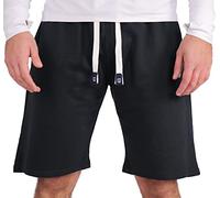 Gennadi Hoppe Short pour homme - Matière douce - Poches latérales - Short parfait pour le sport et les loisirs - Pantalon de survêtement pour homme - Style court, bleu marine, 4XL