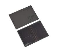 GENODA Couverture de passeport de voyage imprimée carte pour homme et femme - Porte-passeport - Porte-carte d'identité - Clip pour billet d'avion - Accessoires de voyage, gris, Taille unique