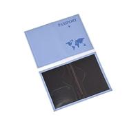 GENODA Couverture de passeport de voyage imprimée carte pour homme et femme - Porte-passeport - Porte-carte d'identité - Clip pour billet d'avion - Accessoires de voyage, Bbe, Taille unique