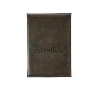 GENODA Couverture de passeport en polyuréthane à changement de couleur avec lettre imprimée, porte-passeport, clip pour billet d'avion pour hommes et femmes, accessoires de voyage, vert olive, Taille