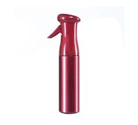 GENODA Flacon pulvérisateur de 300 ml à brume fine rechargeable pour salon de coiffure, barbier et coiffeur (rouge)