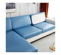 GENODA Housse de coussin de canapé extensible et imperméable en cuir synthétique, facile à nettoyer - Pour animaux de compagnie et enfants (couleur 2, taille normale-2)