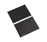 GENODA Housse de protection pour passeport de voyage imprimée carte d'avion en polyuréthane, Noir , Taille unique