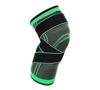 Genou Brace Compression Sleeve, Soutien élastique ajustable genouillères, Protège-genou pour Hommes Femmes Gym Tennis Tennis Basketball Running,XL