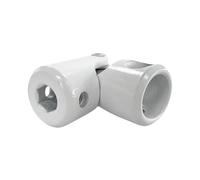 Genouillère Ø18 - Entrée A Ø12,5-M5 - Entrée B 6P7-M4 - Blanc