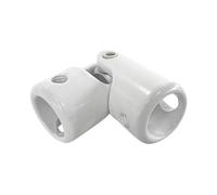 Genouillère Ø18 - Entrée A Ø12-M5 - Entrée B Ø12-M4 - Blanc