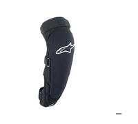 Genouillère protège-tibia Alpinestars A-Impact Plasma noir intense blanc - M