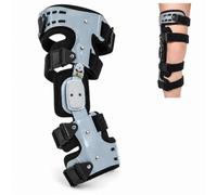 Genouillère Arthrose Décharge Médiale ou Latérale - Attelle de Soutien pour Douleurs Articulaires Lésion du Cartilage et Ligaments - Orthèse Réglable avec Charnière ROM(Droite)