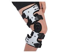 Genouillère Articulée pour Récupération Post-Opératoire et Fracture - Correction Varus Valgus Réglable avec Support Multi-Angle (0-90°), Taille Unique Confortable pour Marche et Mobilité