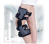 Genouillère Articulée Rom Decharge, Genouillère Oa Decharge pour L'arthrose, Soulagement De La Douleur du Genou Arthritique, Décharge Os sur Os, Genouillère De Dé, Black, Left