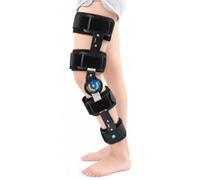 Genouillère Articulée ROM Orthèse de Genou Post-Opératoire Réglable Attelle de Soutien Orthopédique pour Ligament Croisé ACL MCL Stabilisateur Jambe Gauche et Droite