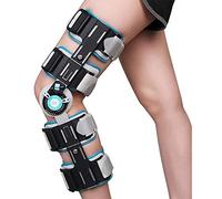Genouillère articulée Rom réglable, genouillère articulée Universelle télescopique ROM orthèse de Genou Support de blessure postopératoire pour ACL, PCL, MCL ou LCL - Taille Unique