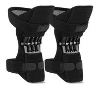 GenouillèRe Avec Ressort 2 PièCes,GenouillèRe De Soutien Articulaire à Ressort Stabilisateur De Genou,Genou éLectrique,Pour Les Jambes Faibles Vieille Jambe Froide EntraîNement Sportif Squat,3spring