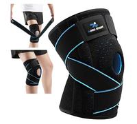 Genouillère avec stabilisateurs latéraux, genouillère rotulienne réglable X-PRO-SPORT, support du ligament croisé du ménisque, attelle professionnelle respirante pour hommes et femmes.