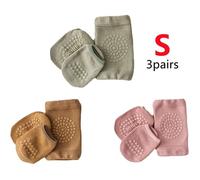Genouillere Bébé,Rampants Jambières,Genouillères Respirants,chaussettes pour Tout-Petits avec points en caoutchouc antidérapants,S