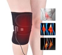 Genouillère chauffante avec 3 réglages de chaleur, soutien du genou Chauffage électrique Masseur de genou Orthèse de genou pour blessures du genou, soulagement des douleurs musculaires