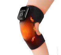 Genouillère chauffante sans fil avec massage, 5 niveaux de chauffage et 3 modes de vibration, écran tactile LED, genouillère rechargeable pour épaule/coude/genou pour détendre l'articulation rigide