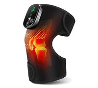 Genouillère Chauffante Sans Fil, Genouillère À Lumière Rouge Avec Contrôle Tactile, Coudière Portable À 5 Niveaux De Chaleur, 3 Modes De Massage, Minuterie, Batterie Intégrée 5000mAh Et 4 Moteurs