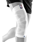 Bauerfeind Genouillère de compression sportive NBA Blanc Taille S