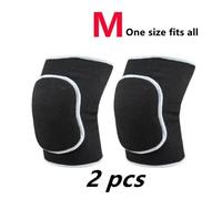 Genouillère de Compression - Non spécifié - Taille M - Éponge et Élastique - Noir - Multi-Sport M
