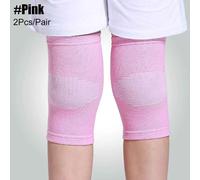 Genouillère De Compression Pour Enfants,Genouillères Pour Enfants,Genouillères Pour Basket-Ball,Volley-Ball,Sports,1 Paire -Rose-S