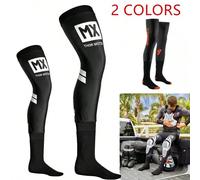Genouillère de compression pour moto Chaussettes hautes Enduro Chaussettes Motocross Top Chaussettes VTT ATV MX Protection des genoux Sport Chaussettes moto Rouge M,Rouge L,Corail M,Corail LPolyester