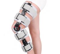 Genouillère de Décharge en Fibre de Carbone Attelle de Genou Articulée Post-Opératoire Réglable pour ACL MCL PCL Ménisque Arthrose Stabilisateur de Jambe Latéral